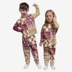 FOCO Florida State Seminoles Toddler Busy Block Family Holiday Pajamas