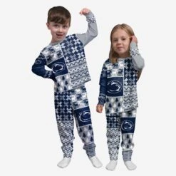 FOCO Penn State Nittany Lions Toddler Busy Block Family Holiday Pajamas