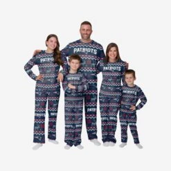 FOCO New England Patriots Youth Ugly Pattern Family Holiday Pajamas -Fashion General Store 9K1B7FE2XNFNP g3