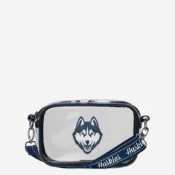 FOCO UConn Huskies Team Stripe Clear Crossbody Bag