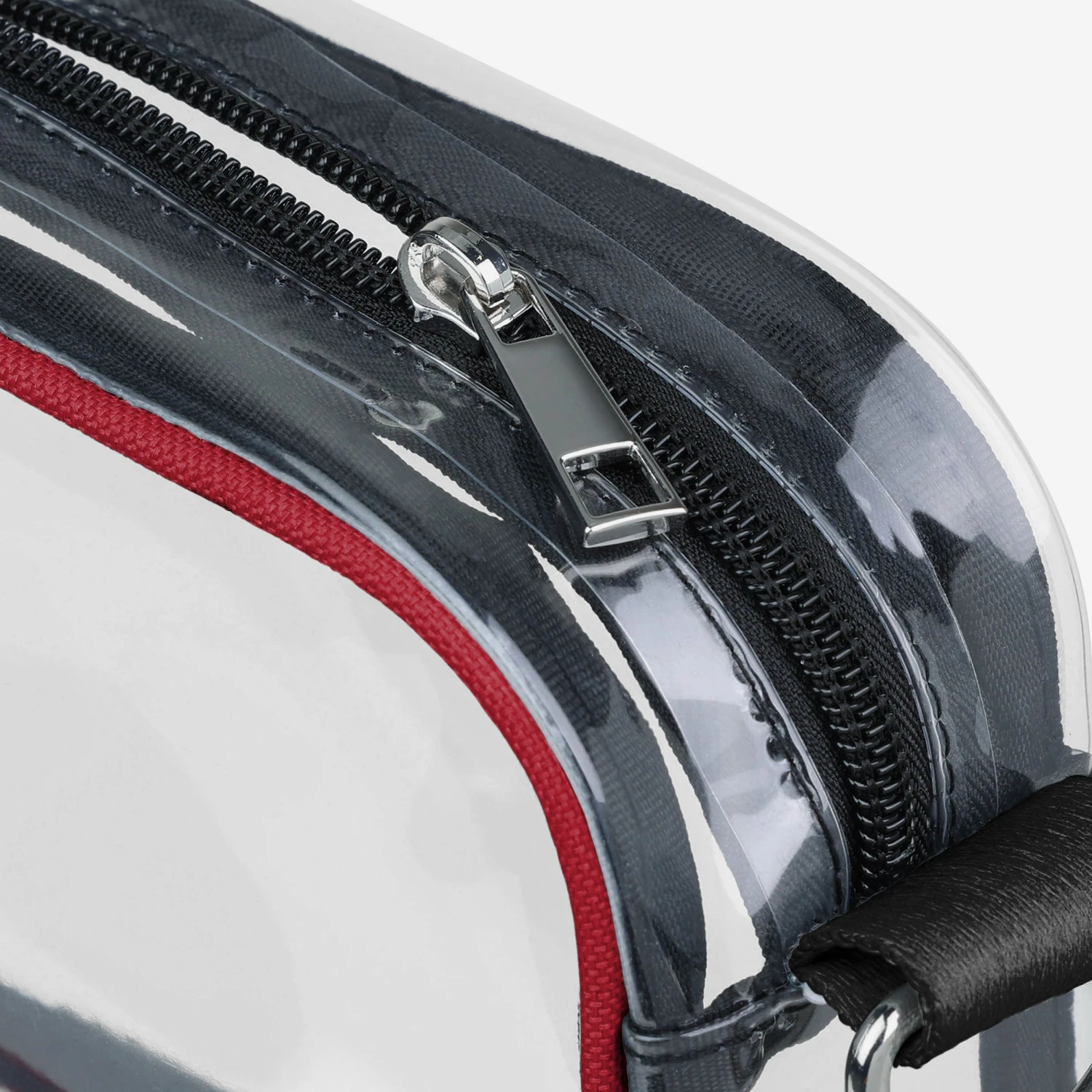 FOCO Tampa Bay Buccaneers Team Stripe Clear Crossbody Bag 4 FOCO Tampa Bay Buccaneers Team Stripe Clear Crossbody Bag - Image 4