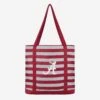 FOCO Alabama Crimson Tide Team Stripe Canvas Tote Bag