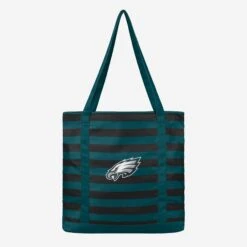 FOCO Philadelphia Eagles Team Stripe Canvas Tote Bag