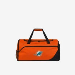 FOCO Miami Dolphins Solid Big Logo Duffle Bag