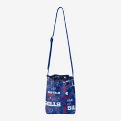 FOCO Buffalo Bills Logo Love Cinch Purse -Fashion General Store BGNFLTLECNCPBB g5