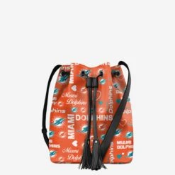 FOCO Miami Dolphins Logo Love Cinch Purse