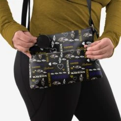 FOCO Baltimore Ravens Logo Love Crossbody Purse -Fashion General Store BGNFLTLECRSBBRV g3 d19eb120 c104 4c84 b20a 8af5d513aa31