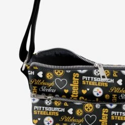 FOCO Pittsburgh Steelers Logo Love Crossbody Purse 9 FOCO Pittsburgh Steelers Logo Love Crossbody Purse -Fashion General Store BGNFLTLECRSBPS g4