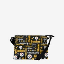 FOCO Pittsburgh Steelers Logo Love Crossbody Purse