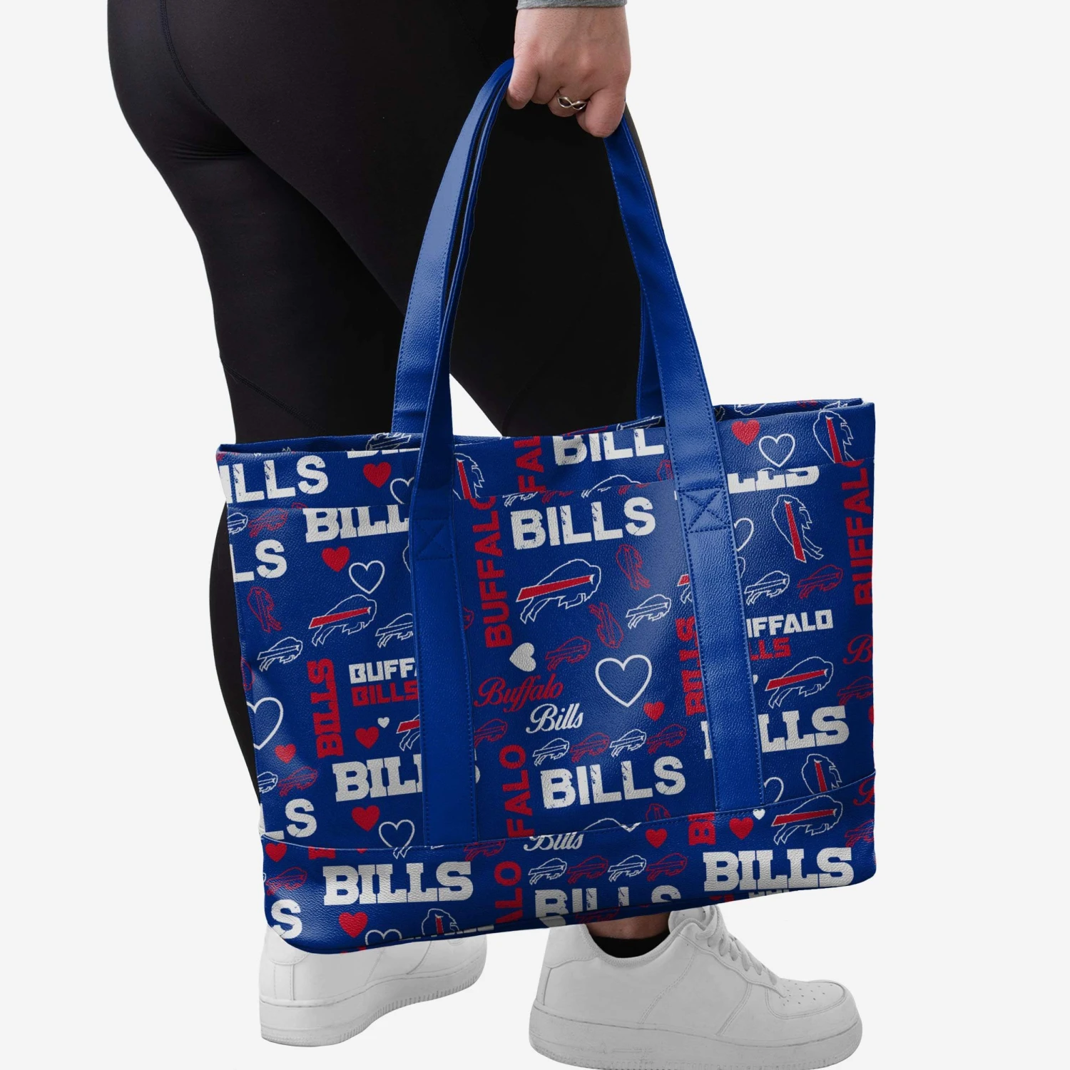 FOCO Buffalo Bills Logo Love Tote Bag 2 FOCO Buffalo Bills Logo Love Tote Bag - Image 2