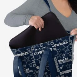 FOCO Dallas Cowboys Logo Love Tote Bag 7 FOCO Dallas Cowboys Logo Love Tote Bag -Fashion General Store BGNFLTLETOTEDC g3
