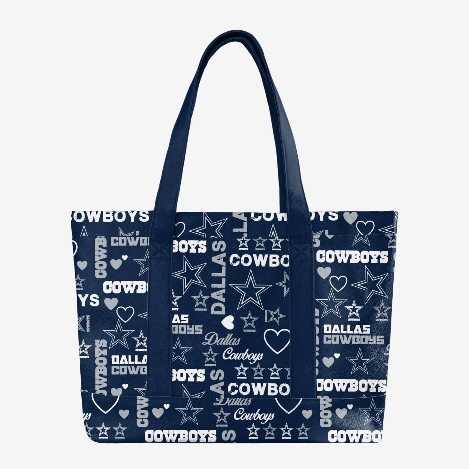 FOCO Dallas Cowboys Logo Love Tote Bag 1 FOCO Dallas Cowboys Logo Love Tote Bag