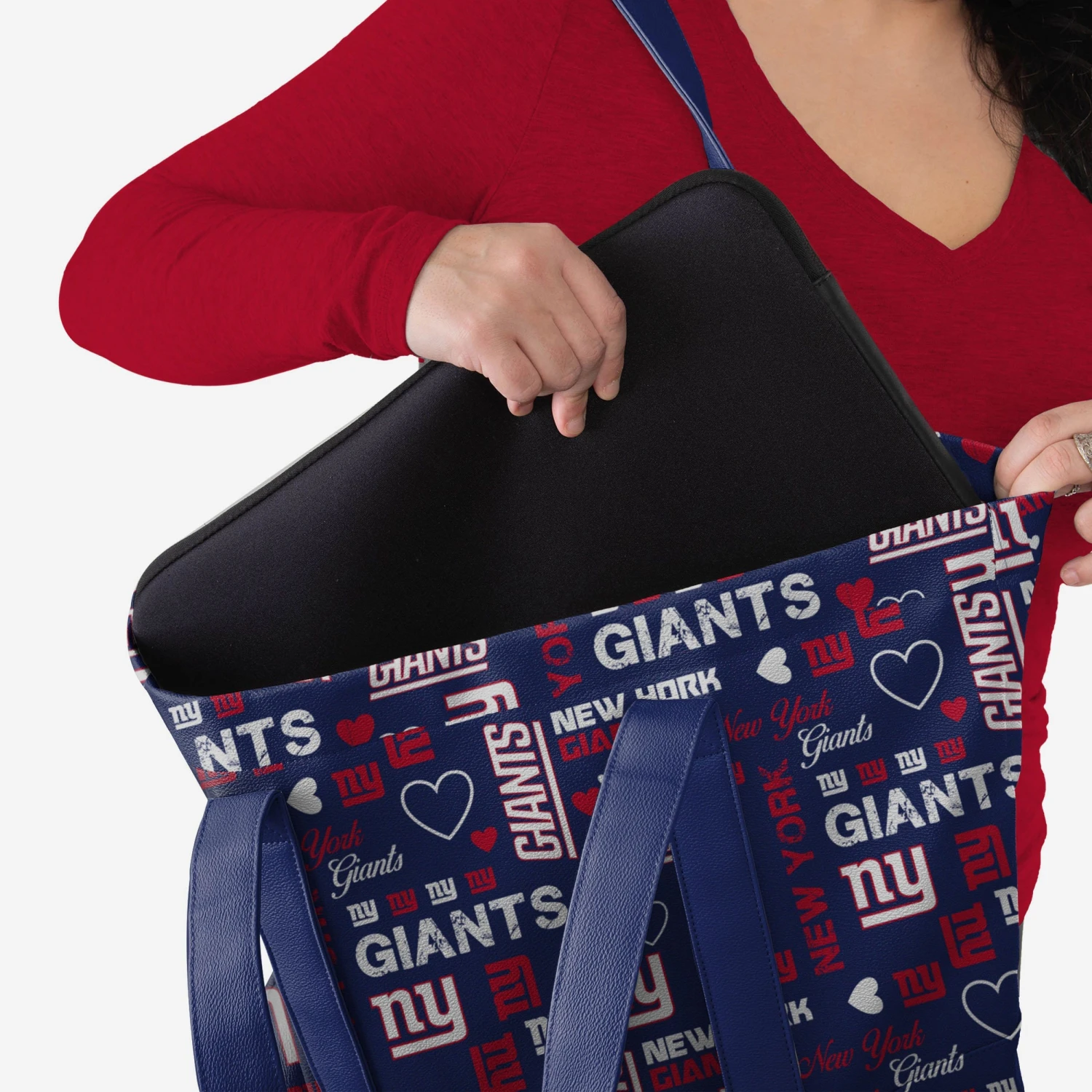 FOCO New York Giants Logo Love Tote Bag 3 FOCO New York Giants Logo Love Tote Bag - Image 3