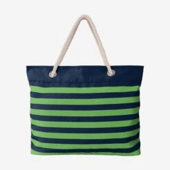 FOCO Seattle Seahawks Nautical Stripe Tote Bag -Fashion General Store BGNFNAUSTPTOTESS g3