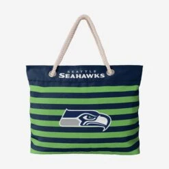 FOCO Seattle Seahawks Nautical Stripe Tote Bag