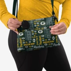 FOCO Green Bay Packers Spirited Style Printed Collection Foldover Tote Bag -Fashion General Store BGNFPRAPTOTFLDGP g3