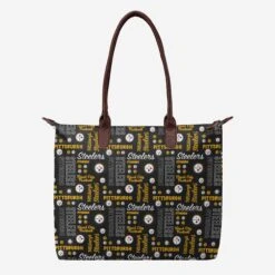 FOCO Pittsburgh Steelers Spirited Style Printed Collection Tote Bag