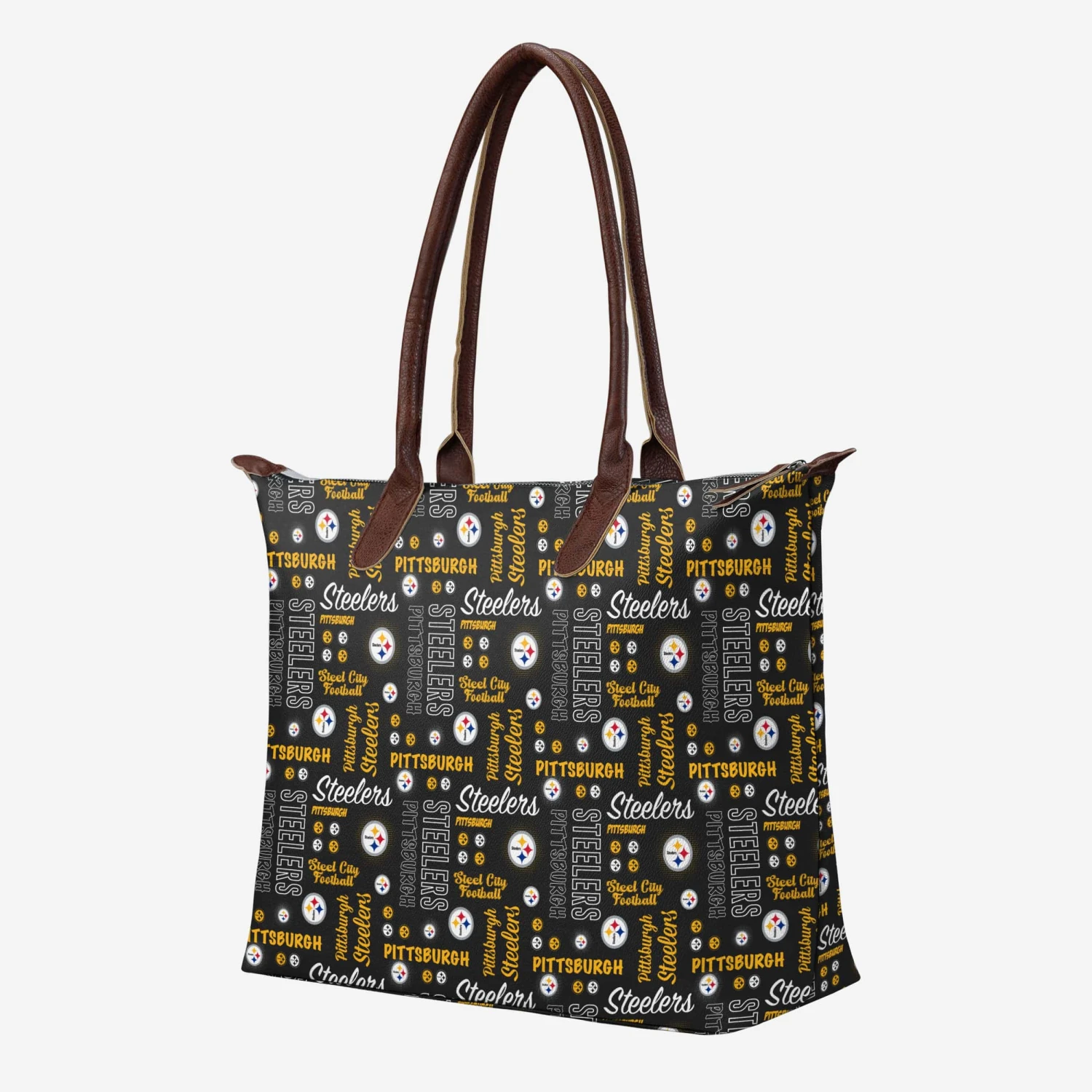 FOCO Pittsburgh Steelers Spirited Style Printed Collection Tote Bag 2 FOCO Pittsburgh Steelers Spirited Style Printed Collection Tote Bag - Image 2