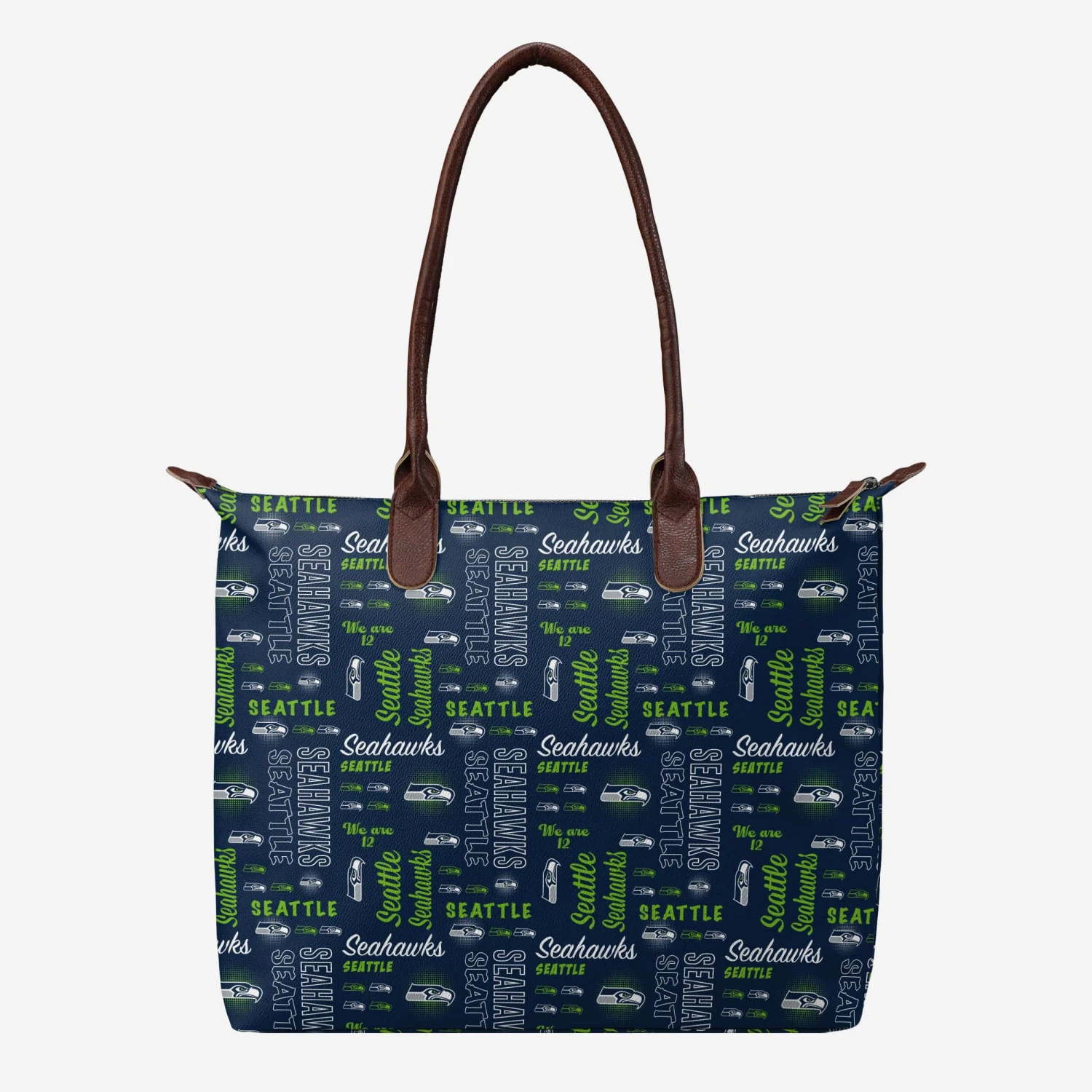 FOCO Seattle Seahawks Spirited Style Printed Collection Tote Bag 1 FOCO Seattle Seahawks Spirited Style Printed Collection Tote Bag