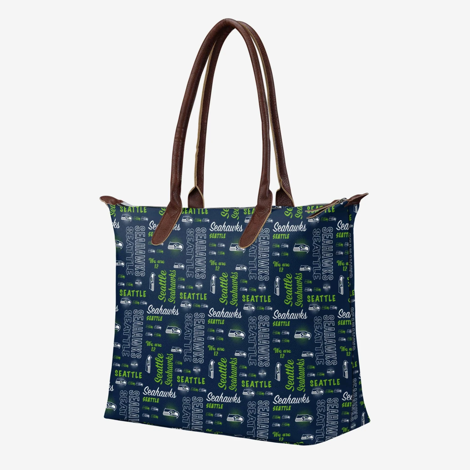 FOCO Seattle Seahawks Spirited Style Printed Collection Tote Bag 2 FOCO Seattle Seahawks Spirited Style Printed Collection Tote Bag - Image 2