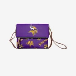 FOCO Minnesota Vikings Printed Collection Foldover Tote Bag