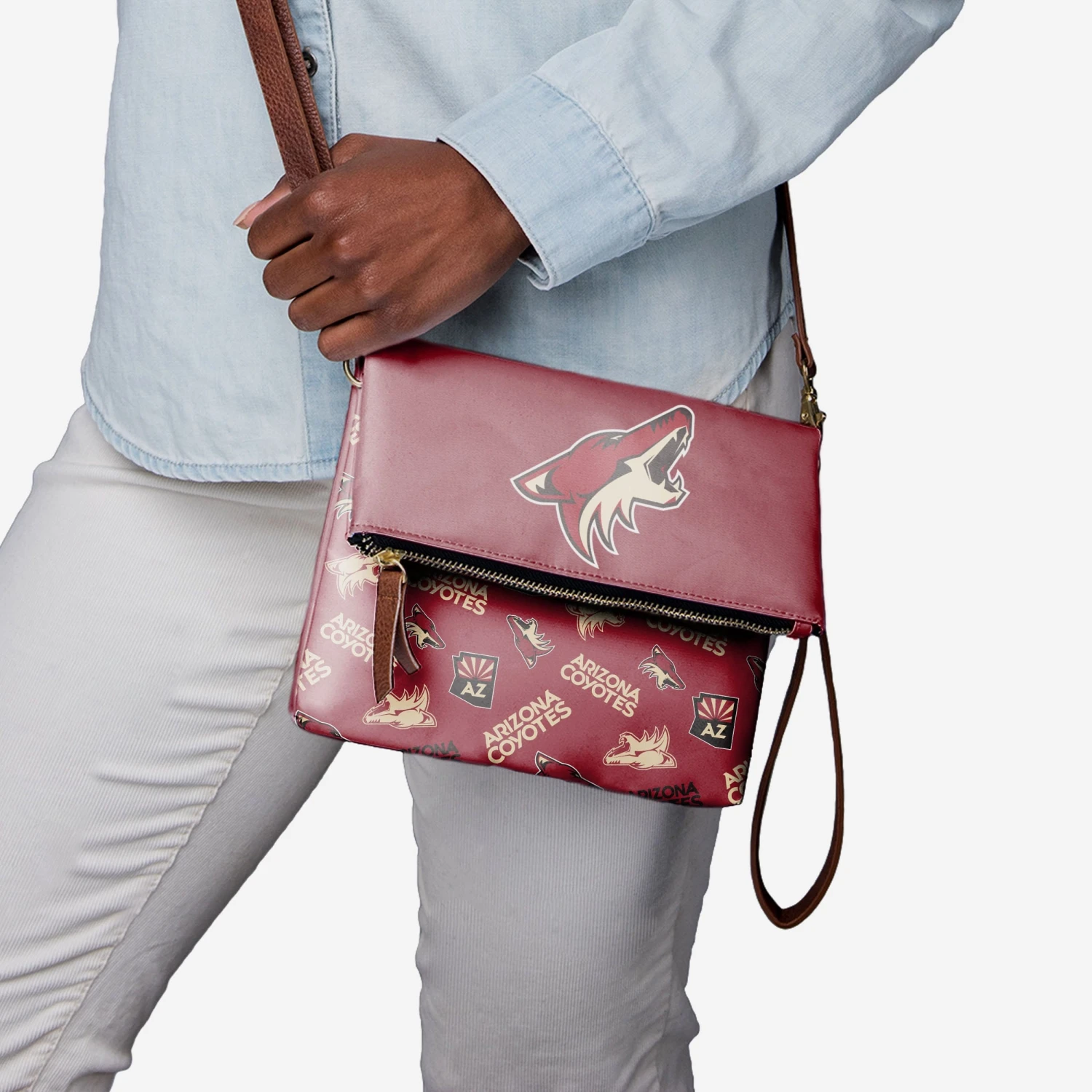 FOCO Arizona Coyotes Printed Collection Foldover Tote Bag 2 FOCO Arizona Coyotes Printed Collection Foldover Tote Bag - Image 2