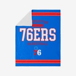 FOCO Philadelphia 76ers Team Property Sherpa Plush Throw Blanket