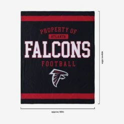 FOCO Atlanta Falcons Team Property Sherpa Plush Throw Blanket -Fashion General Store BKTNFPLSHTPAF g3