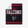 FOCO Atlanta Falcons Team Property Sherpa Plush Throw Blanket