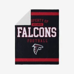 FOCO Atlanta Falcons Team Property Sherpa Plush Throw Blanket
