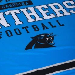 FOCO Carolina Panthers Team Property Sherpa Plush Throw Blanket -Fashion General Store BKTNFPLSHTPCP g5