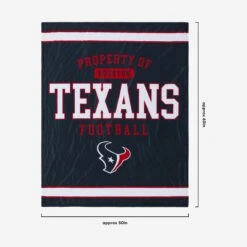 FOCO Houston Texans Team Property Sherpa Plush Throw Blanket -Fashion General Store BKTNFPLSHTPHT g3