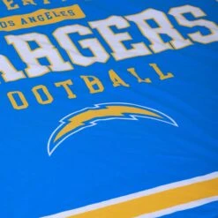 FOCO Los Angeles Chargers Team Property Sherpa Plush Throw Blanket -Fashion General Store BKTNFPLSHTPLAC g5