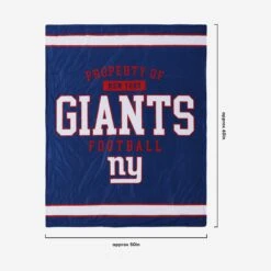 FOCO New York Giants Team Property Sherpa Plush Throw Blanket -Fashion General Store BKTNFPLSHTPNG g3
