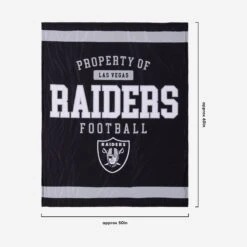 FOCO Las Vegas Raiders Team Property Sherpa Plush Throw Blanket 7 FOCO Las Vegas Raiders Team Property Sherpa Plush Throw Blanket -Fashion General Store BKTNFPLSHTPOR g3