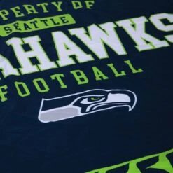 FOCO Seattle Seahawks Team Property Sherpa Plush Throw Blanket -Fashion General Store BKTNFPLSHTPSS g5