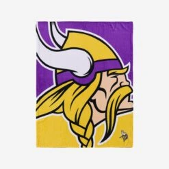 FOCO Minnesota Vikings Supreme Slumber Plush Throw Blanket