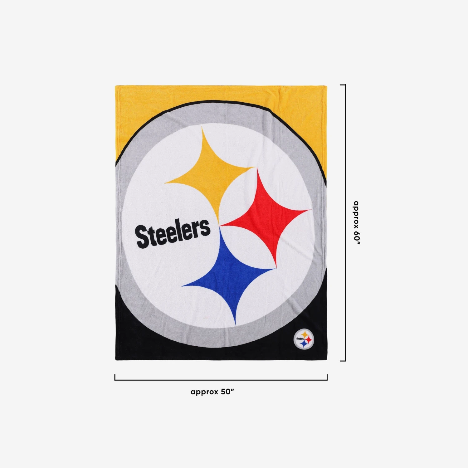 FOCO Pittsburgh Steelers Supreme Slumber Plush Throw Blanket 3 FOCO Pittsburgh Steelers Supreme Slumber Plush Throw Blanket - Image 3