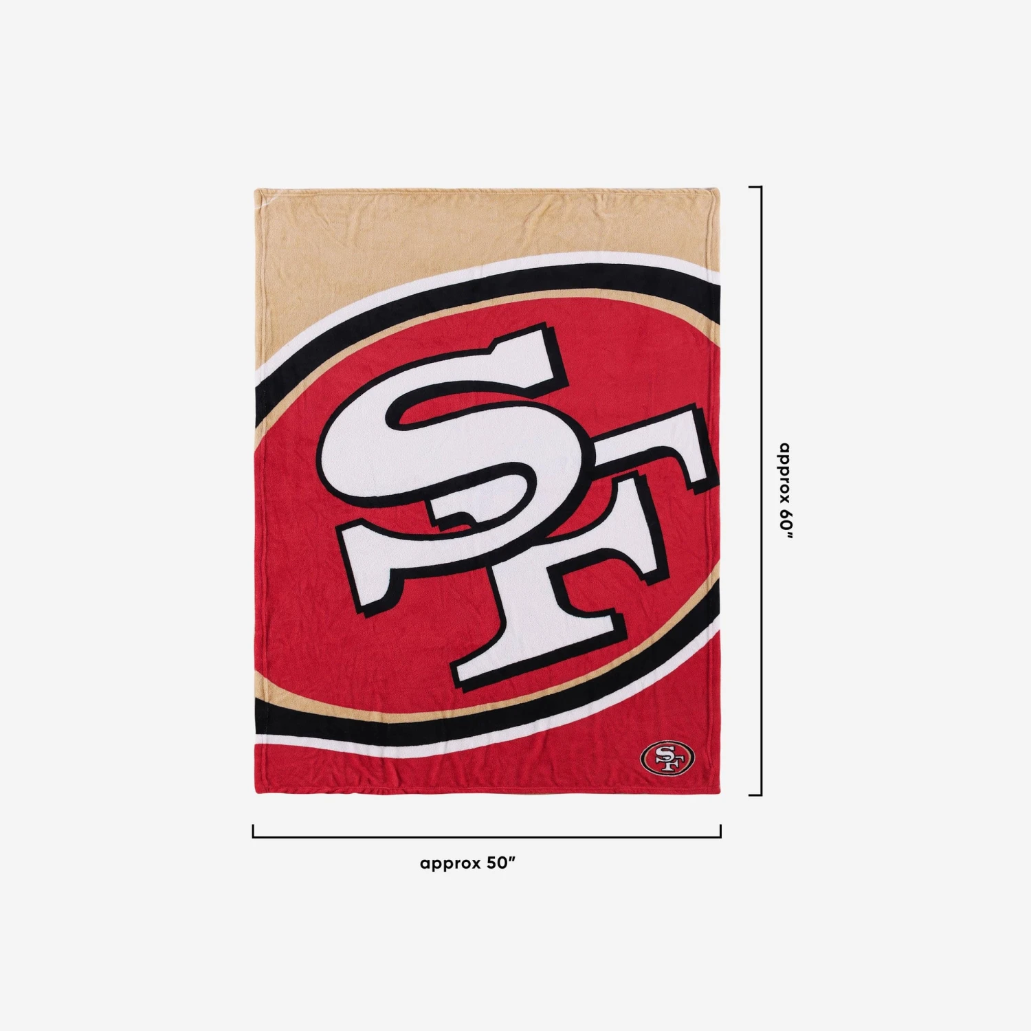 FOCO San Francisco 49ers Supreme Slumber Plush Throw Blanket 3 FOCO San Francisco 49ers Supreme Slumber Plush Throw Blanket - Image 3