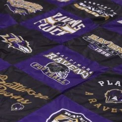 FOCO Baltimore Ravens Team Pride Patches Quilt -Fashion General Store BKTNFQTTPDBRV g5