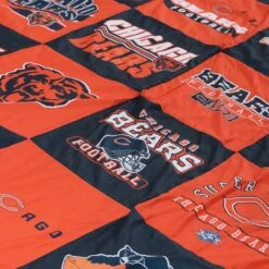 FOCO Chicago Bears Team Pride Patches Quilt 9 FOCO Chicago Bears Team Pride Patches Quilt -Fashion General Store BKTNFQTTPDCB g5