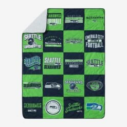 FOCO Seattle Seahawks Team Pride Patches Quilt