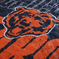 FOCO Chicago Bears Big Game Sherpa Lined Throw Blanket -Fashion General Store BKTNFXLSHBGCB g5