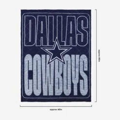 FOCO Dallas Cowboys Big Game Sherpa Lined Throw Blanket -Fashion General Store BKTNFXLSHBGDC g3