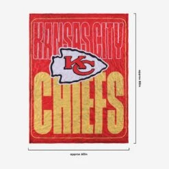 FOCO Kansas City Chiefs Big Game Sherpa Lined Throw Blanket -Fashion General Store BKTNFXLSHBGKC g3