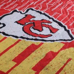 FOCO Kansas City Chiefs Big Game Sherpa Lined Throw Blanket -Fashion General Store BKTNFXLSHBGKC g5