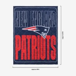 FOCO New England Patriots Big Game Sherpa Lined Throw Blanket -Fashion General Store BKTNFXLSHBGNP g3