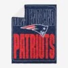 FOCO New England Patriots Big Game Sherpa Lined Throw Blanket