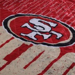FOCO San Francisco 49ers Big Game Sherpa Lined Throw Blanket -Fashion General Store BKTNFXLSHBGSF g5