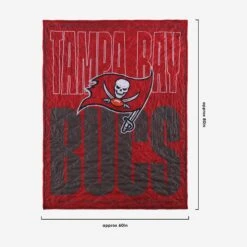 FOCO Tampa Bay Buccaneers Big Game Sherpa Lined Throw Blanket -Fashion General Store BKTNFXLSHBGTB g3